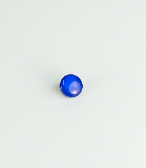Dome Shank Button Size 16L x10 Royal Blue - Click Image to Close